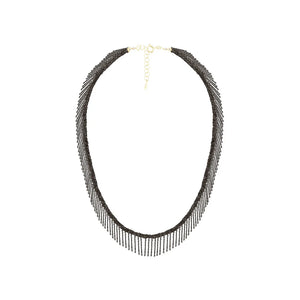 N° 550 Necklace ruthenium lurex gold