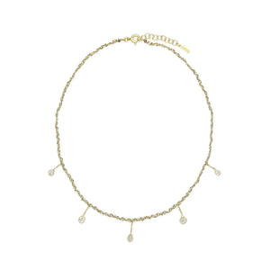 N° 606 Necklace gold grey